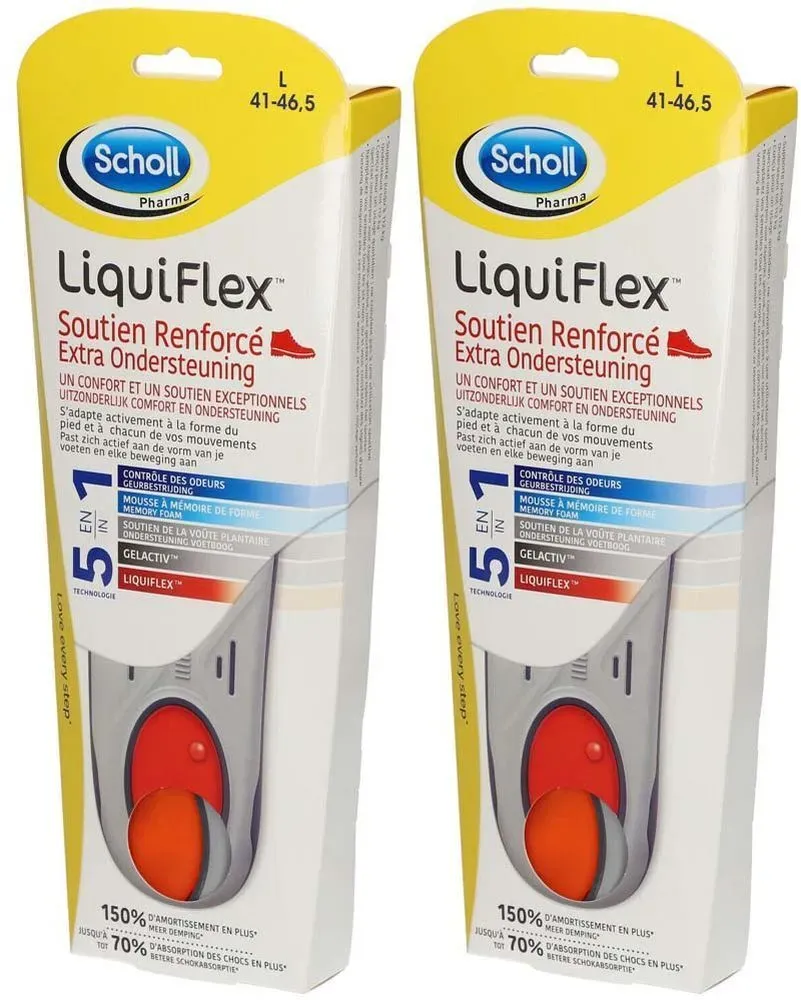 Scholl LiquiFlexTM Einlegesohlen Verstärkte Unterstützung Herren T2 (41-46.5)