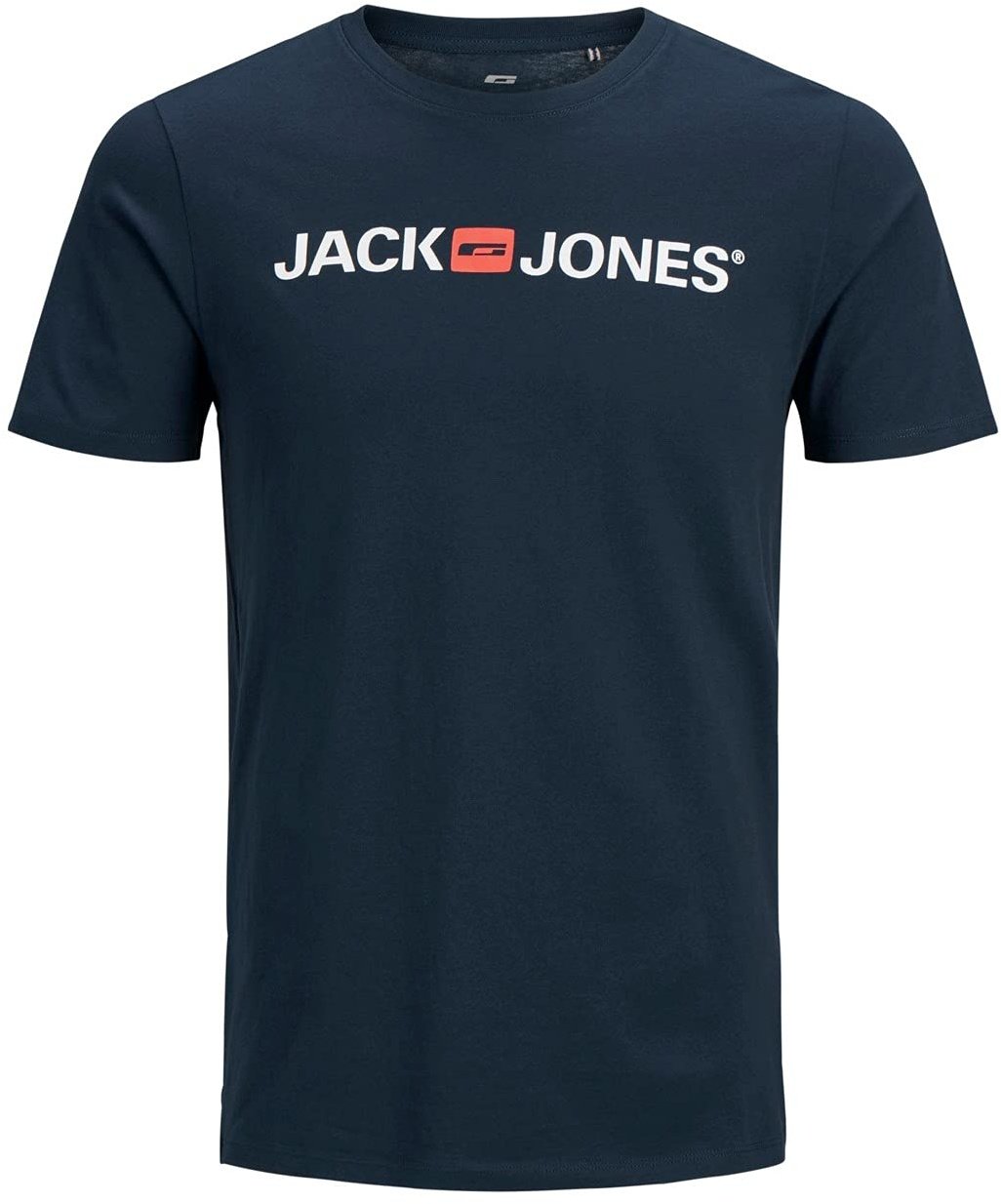 JACK & JONES Herren Rundhals T-Shirt JJECORP Logo - Slim Fit Plussize XXL-8XL, Größe:4XL, Farbe:Navy Blazer 12184987