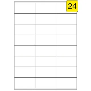 Livepac-Office Etiketten 10 Blatt DIN A4 / Größe: 70x36