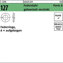 OEM Federringe 4 mm verzinkt 1000 Stück