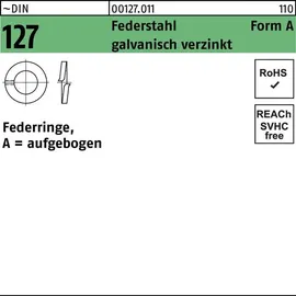 OEM Federringe 4 mm verzinkt 1000 Stück