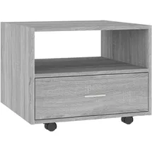 furnicato Couchtisch Grau Holzwerkstoff 55 x 40 x 55 cm