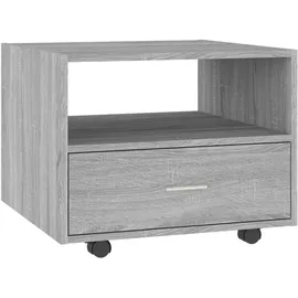 furnicato Couchtisch Grau Holzwerkstoff 55 x 40 x 55 cm