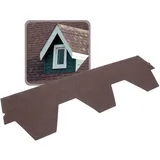 DAPRONA Dachschindeln Hexagonal Muster 20x 1m x 32cm Bitumen Braun