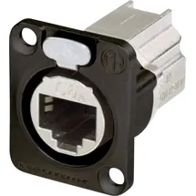 Neutrik NE8FDX-P6-B RJ45 Datensteckverbinder etherCON D Serie NE8FDX-P6-B Buchse, gerade Pole: 8P8C Schwarz 1 St.