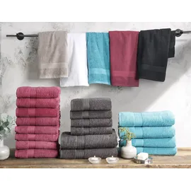 OTTO home Juna Badetuch 4 x 70 x 140 cm petrol