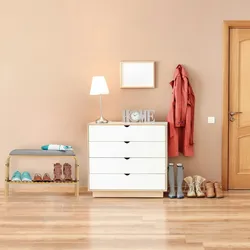 Relaxdays Schuhbank, 3 Paar Schuhe, gepolsterte Sitzfläche, Flur und Garderobe, Schuhaufbewahrung HBT 46x69x30 cm, natur