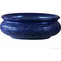 K&K Keramik Bonsaischale Ø 50 x 18 cm Blau