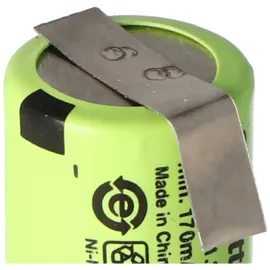GP 1/3AAA NiMH Akku Size 1/3 AAA 170mAh mit Lötfahne in U-Form