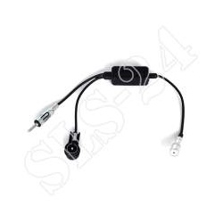 AM / FM Antennensplitter Radio ISO (w) auf DIN + ISO (m) Antennenadapter