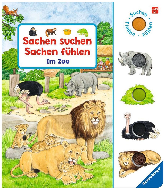 Sachen Suchen  Sachen Fühlen: Im Zoo: Suchen  Finden  Fühlen - Frauke Nahrgang  Pappband