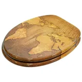 Sanilo WC-Sitz World Map Braun