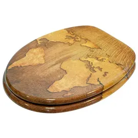 Sanilo WC-Sitz World Map Braun