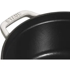Staub Cocotte 24 cm rund weisser trüffel
