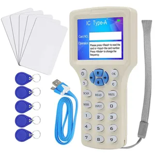 CIFY 125-kHz-Schlüsselkartenkopierer RFID Duplikator RFID Super-Smartcard-Lesegerät mit 13,56 MHz verschlüsselter Programmierer USB UID / T5577 Karten