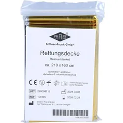 RETTUNGSDECKE KFZ 160x210 cm gold/silber 1 St.