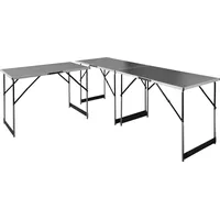 FP Tapeziertisch 100 x 60 cm 3 teilig Braun