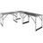 HZL Tapeziertisch 100 x 60 cm 3 teilig Braun