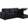 habitat garten Ecksofa 3-Sitzer Schwarz