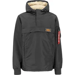 Anorak ALPHA INDUSTRIES "Alpha Industries Men - Outdoor Jackets HPO Anorak", Herren, Gr. S, grau (grauschwarz), Obermaterial/Futter: 100% Nylon, Jacken
