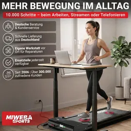 MIWEBA Walking Pad Schwarz
