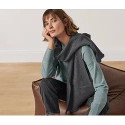 Tchibo - Schal mit Cashmere - dunkelgrau