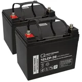 Akkuman 2x 12V 36Ah AGM BLEI AKKU-SATZ für ELEKTRO-ROLLSTUHL Elektromobil