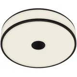Briloner LED Deckenlampe 1-flammig rund schwarz-weiß 38x9,5 cm
