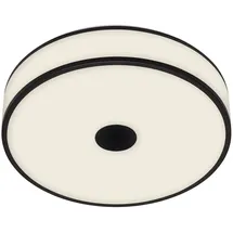 Briloner LED Deckenlampe 1-flammig rund schwarz-weiß 38x9,5 cm