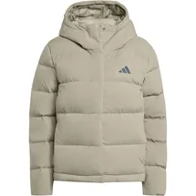 adidas Helionic Climawarm Daunenjacke mit Kapuze Silver Pebble L