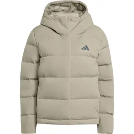 adidas Helionic Climawarm Daunenjacke mit Kapuze Silver Pebble L
