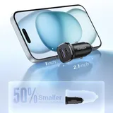 UGREEN EC305 25845 Autolader USB-C USB-A 30W 1x2,1 Zoll Schwarz