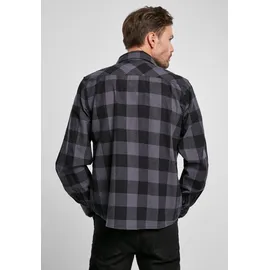 Brandit Textil Check Langarmhemd Black / Grey 5XL