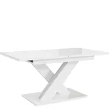 MEBLINI Esstisch Ausziehbar - Esszimmertisch Modern - Küchentisch - Säulentisch - Ausziehtisch - Dining Table - Esszimmertische - 140-180x80x75cm... - Weiß