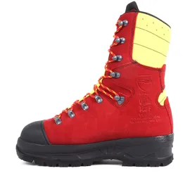 Haix Schnittschutzstiefel/Schnittschutzschuhe Protector 2.0 in KOX Edition mit Gore-Tex Rot/Gelb Größe 39 -