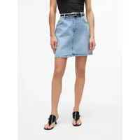 Vero Moda Rock Mini denim), Jeansrock Hoher Bund Knopfleiste