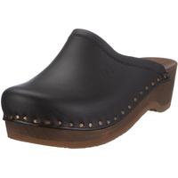 Berkemann Natur-Toeffler Unisex - Erwachsene Clogs, Schwarz (Schwarz), 37