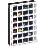 VITILITY Tablettenbox 7 tage Unterscheidung zwischen Morgen – Nachmittag – Abend – Nacht, Robustes Kunststoffmaterial hält Rezepte sicher, leicht im Gewicht