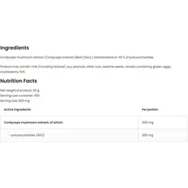 Ostrovit Cordyceps Extract Powder