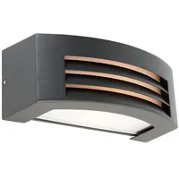 QAZQA Moderne Wandleuchte Anthrazit IP44 - Hurricane 1