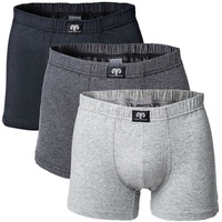 Ceceba Herren Pants, Vorteilspack - Basic, Baumwoll-Stretch, einfarbig, M-3XL Grau XL Pack