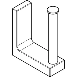 Hansgrohe Reservepapierhalter Axor Uni Rectangular Wandmontage, Edelstahl-Optik