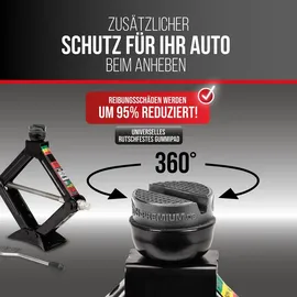 Heyner Wagenheber Stahl/Gummi 112–395 mm schwarz 1,5t