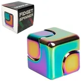 elliot gmbh Fidget Spinner Cube - Multicoloured Metallic - Ein hochwertiger 360° Fidget Sp