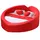 JV Möbel Designer Bett 230 x 230 cm rot