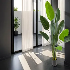 Tectake Künstlicher Paradiesvogelbaum Tropic, naturgetreu - 160 cm,