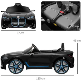 Homcom Kinderauto schwarz B/H/L: ca. 67x115x45 cm - schwarz