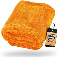 Nuke Guys Gamma Dryer XXL | Ultra saugstarkes Trockentuch 1400 GSM orange 50x80cm | Fusselfrei, abgerundete sanfte Fasern, kratzerfrei, extra groß | Premium Mikrofasertuch für Auto Motorrad Fahrrad