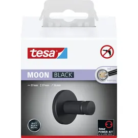 Tesa Moon Handtuchhaken Schwarz