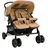 vidaXL Geschwisterwagen taupe